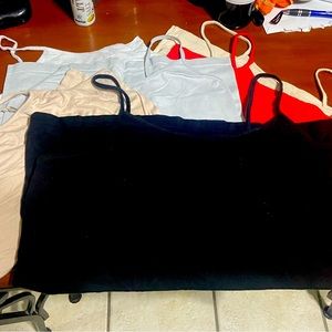 Lot of Spaghetti Strap Tanks